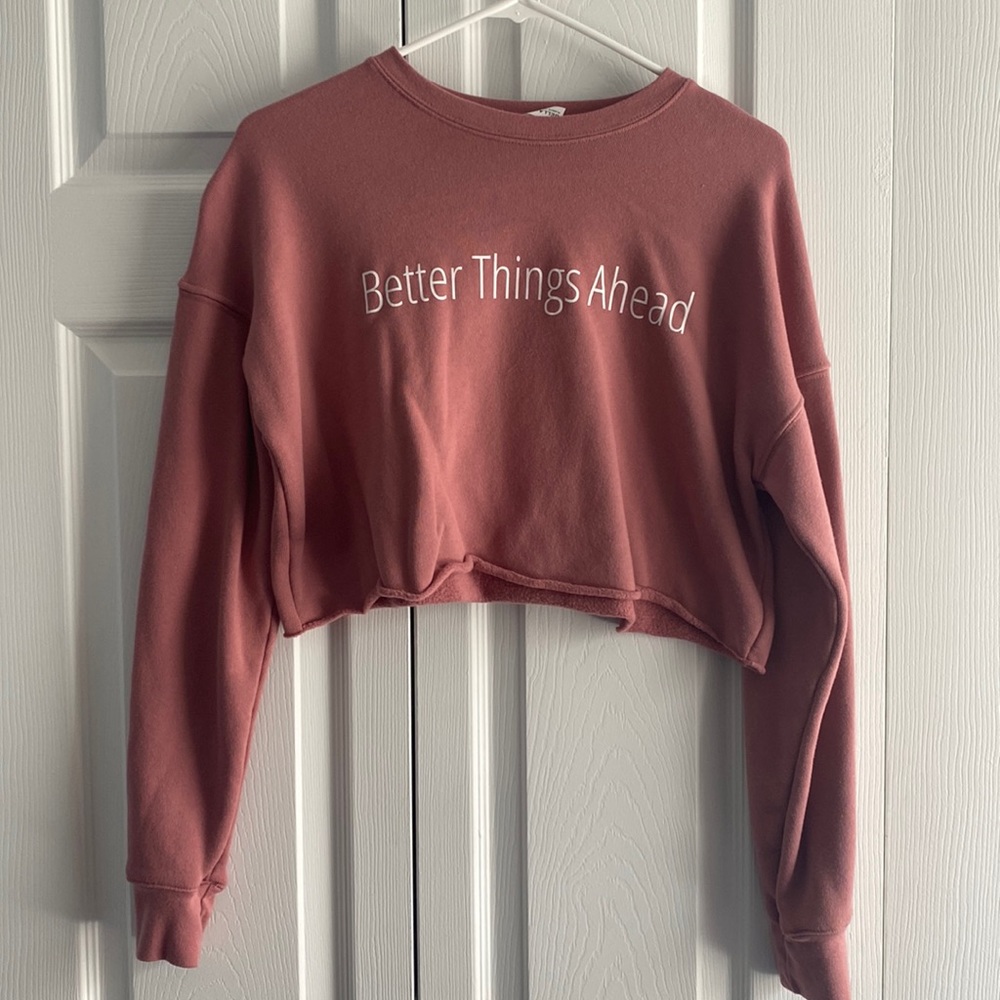 Cropped womens sweatshirt